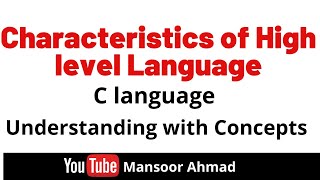 characteristics of c language || Class 12 computer || ICS || FAIT
