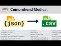 Convert JSON to CSV using Python: Amazon Comprehend Medical
