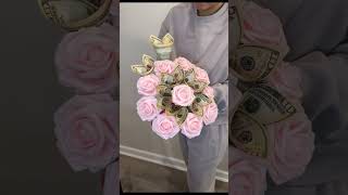 Money bouquet 💓 #diy #ramo #flowers