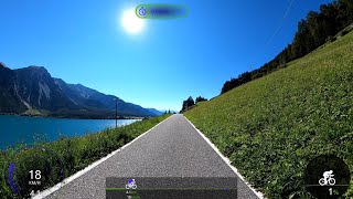 30 minute Fat Burning Indoor Cycling Workout Alps South Tyrol Lake Tour Garmin 4