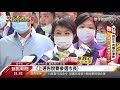 台中捷運試營運 盧秀燕.蔡其昌同車不同框｜寰宇新聞20201113