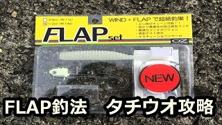 フラップ釣法で低活性のタチウオを攻略！武庫川一文字