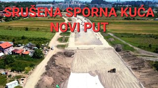 SRUŠENA SPORNA KUĆA NA NOVOM PUTU ,NASTAVAK RADOVA