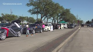 Beaumont Police holds drive-through trunk-or-treat for Halloween 2020