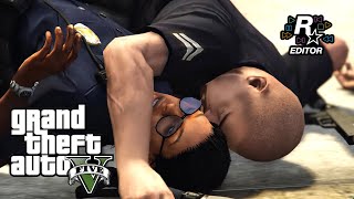 【GTA5】A police trap using the bus has been created.〔GTAV Rockstar Editor〕