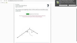 Angle Bisector Construction Delta Math