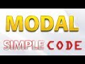 Create simple MODAL using HTML AND CSS AND JAVASCRIPT