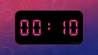 10 SECOND TIMER WITH ALARM | PINK | POMODORO TECHNIQUE | TEACHER JHEAN