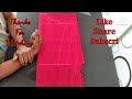 పంజాబీ డ్రెస్ కటింగ్ 5 నిమిషాలలో చెయ్యొచ్చు perfect dress cutting telugu top kurthi cutting