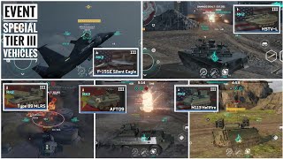 MWT Tank Battles Tier III fun gameplay F15SE Silent eagle HSTV-L Type 89 MLRS AFT09 M113 Hellfire