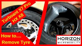 How to replace inner tube & removal of tyre from electric scooter wheel