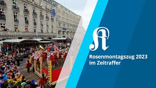 Kölner Rosenmontagszug 2023 im Zeitraffer