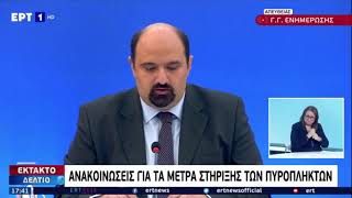 Δήλωση Χρήστου Τριαντόπουλου για τα μέτρα στήριξης των πυρόπληκτων