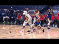 Steph Curry pushes Zion Williamson and drains the three | GSW vs Pelicans