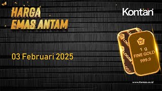 Harga Emas Antam Kemarin Turun Tipis (3 Februari 2025)