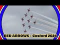 Red Arrows full Display at Cosford 2024