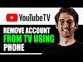 HOW TO REMOVE YOUTUBE ACCOUNT FROM TV USING PHONE 2024! (FULL GUIDE)