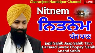 nitnem panj bania | japji sahib path | ਨਿਤਨੇਮ  |charanjeet Hamidpur Channel