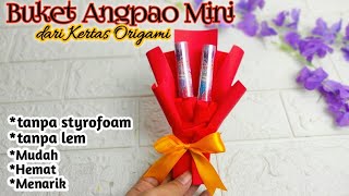 Buket Angpao Uang Mini dari Kertas Origami