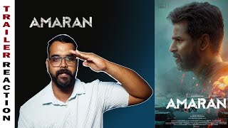 AMARAN Trailer Reaction | Sivakarthikeyan | Sai Pallavi | Raj Kumar | Kamal Hassan | Saregama