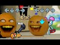 fnf sliced but old annoying orange vs pibby annoying orange sliced only annoying orange sing it