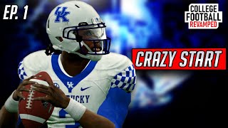 Crazy Start To A Dynasty | Kentucky NCAA Football 14 Revamped Dynasty | Ep. 1
