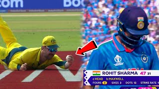 Travis Head Takes A Super Stunning Catch Of Rohit Sharma During India Vs Australia Final | CWC2023