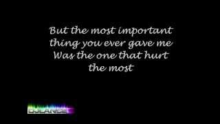 Thank You for the Broken Heart - J. Rice [Lyrics]