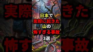 日本で実際に起きた山の怖すぎる事故3選　#都市伝説