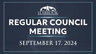 September 17, 2024 Regular City Council Meeting