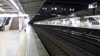 夜間 270km/h 高速通過 東海道新幹線 のぞみ 米原駅 N700系 N700A The Japanese Bullet Train - Shinkansen   2016.11.21