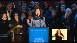 Discurso de Cristina Kirchner en la Fiesta Patria Popular del 25 de Mayo