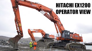 Hitachi EX1200 Dredging using the Topcon X53 Machine Control System