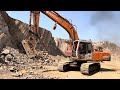 how to break a hill with an excavator working”humring⚒️ excavators excavatorvideos excavator sand