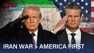 Trump Puts America First With Iran War, Closed Strait of Hormuz & Recession Worry | The Daily Show