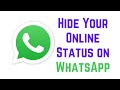 How to Hide Your Online Status on WhatsApp