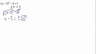 Square Root Method to solve Quadratic Equations (Example 2)
