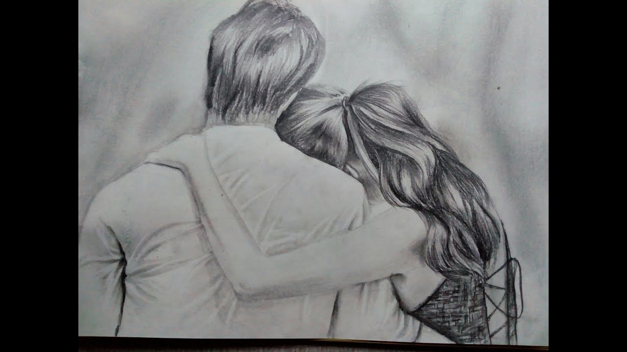Couple Drawing Pencil Drawing Drawing Steps Youtube