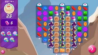 Candy Crush Saga LEVEL 818 NO BOOSTERS (selective redesign)