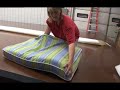 using polyester batting in a cushion to plump it up