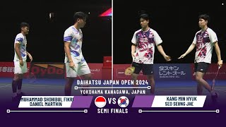 Muhammad Shohibul Fikri/Daniel Marthin vs Kang Min Hyuk/Seo Seung Jae Badminton Japan Open 2024| SF