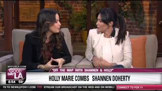 Holly Marie Combs et Shannen Doherty - Good Day LA.