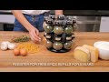 kamenstein 20 jar revolving countertop spice rack gadgets u0026 product zone