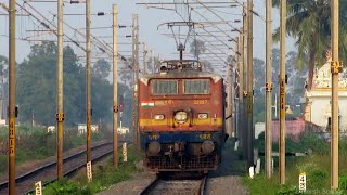 INDIAN RAILWAYS | AJJ WAP-1 led 16105 MS-TCN Express skipping POTI