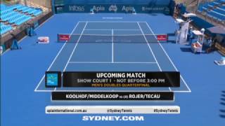 Koolhof/Middelkoop vs Rojer/Tecau quarter final Sydney 2017