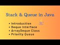 STACK & QUEUE in Java | Implementation in Collection Framework | Priority Queue
