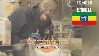 My CHAOTIC First Hot Latte Experience with Ethiopian Coffee | CoffeeMan Ran World Tour Ep. 8