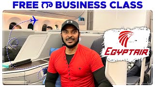 Free Business class | Egypt Air Business Class | Telugu Airline reviews | Ravi Telugu Traveller