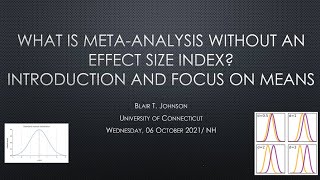 Introduction to effect sizes in meta-analysis