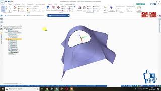 #SolidEdge Surface Modeling #PROJECT #SWEEP #INTERSECT #EXTEND #TRIM